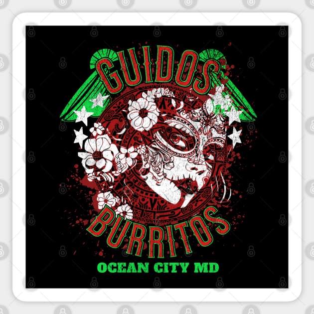 Guidos Burritos Ocean City Maryland on the Boardwalk Sticker by Joaddo
